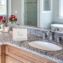 Makeup Bag on Bathroom counter with Name